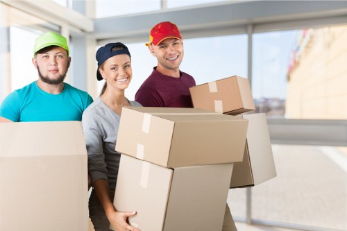 Packing and loading belongings for a move near Swiss Cottage