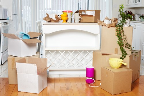 Residential removals van for flat moves in Swiss Cottage