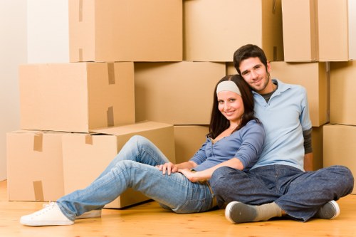 Loading furniture for a flat move near Swiss Cottage