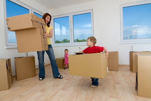 Office removals team planning a move in Swiss Cottage