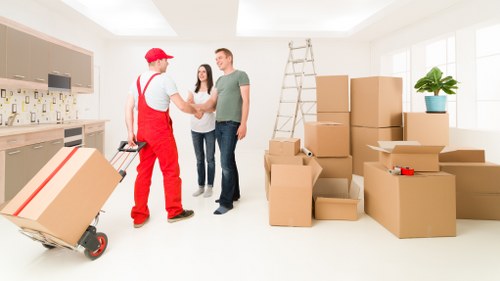 Careful furniture handling and transport during a Swiss Cottage move