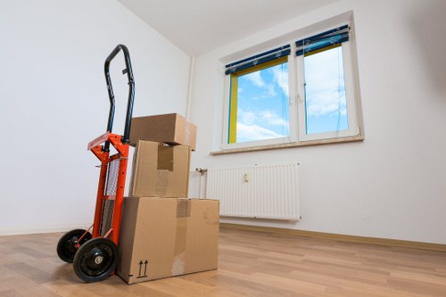 Packing and transport support for office furniture and equipment