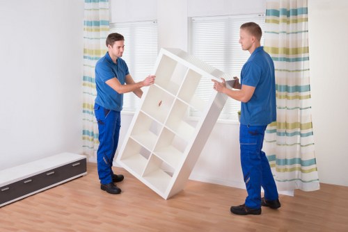 Support staff reviewing a moving service complaint