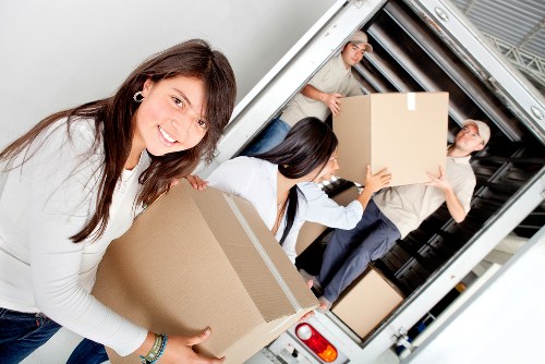 Truck loading area suitable for home and office removals